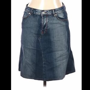 Plush Platinum denim jean skirt, size 11